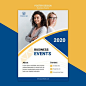 Premium PSD | Poster flyer for business template concept