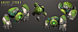Stonecall Seedling / Angry stone, Tarik Diaz : A creature I did for the Steam videogame Shardbound by Spiritwalk Games.<br/>Concept art by Florian Coudray <a class="text-meta meta-link" rel="nofollow" href="https://www.ar