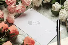 文字,在之间,华丽的,周年纪念,请柬,贺卡,清新,墨水笔,信封,无人迹