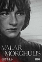 《权力的游戏》第四季人物海报，“Valar Morghulis 凡人皆有一死”。大发便当的节奏，4月6日开播！