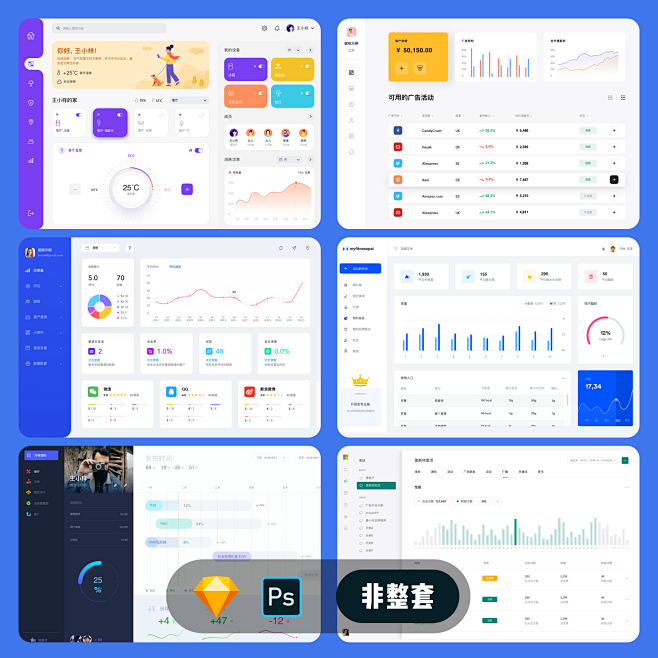 后台管理系统Dashboard模板框架界...