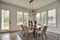 Example of a minimalist dining room design in Nashville