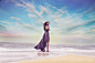 People 2048x1365 model sea women dress beach