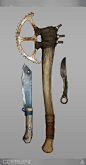 Melee weapons, Anton Kuhtitskiy : Weapon design for my personal project "Corrupt"