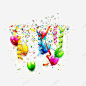 装饰图案节日元素气球彩带高清素材 网页 设计图片 免费下载 页面网页 平面电商 创意素材 png素材