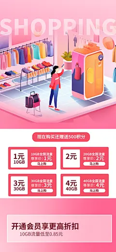 周年庆商场优惠促销红包特价活动宣传海报