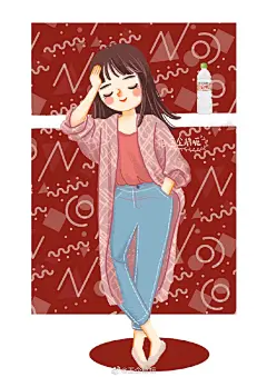 minor美萌插画课超话
姗姗来迟的美萌穿搭总算完成九宫格啦～虽然迟了一个月，但是至少没有烂尾
@minor 老师你下单的养乐多也有哦～ ​​​​