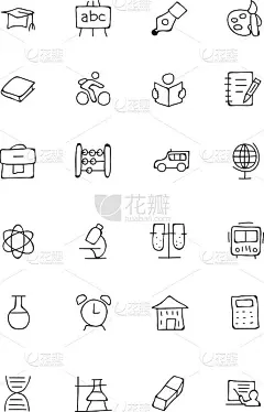 手绘涂鸦图标