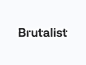 Brutalist symbol mark icon logo architecture concerete brutalist