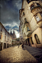 Rue Des Cascades | Paris, street, houses, pavestone, architecture