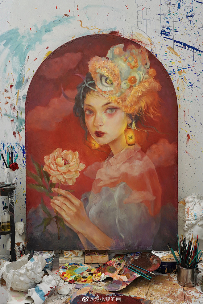 16:46:57赵小黎的画的照片 - 微相册绘画-一些其他风格的大佬一根天线