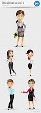 Businesswoman Vector Character