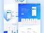 Finance app landing page by Mithun Ray✪