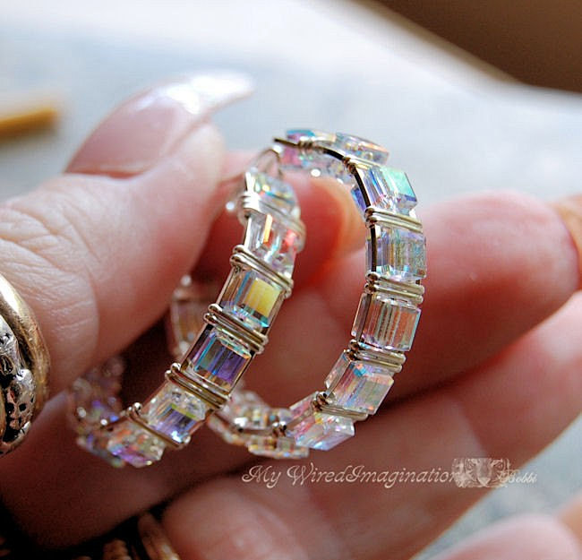 DIY Crystal Hoop Ear...