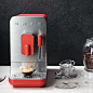 Smeg BCC02RDMEU 紧凑型全自动咖啡机 带蒸汽功能 哑光红色 : 亚马逊中国: 小家电