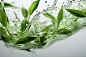 叶子茶文化春季春茶植物茶叶图片摄影图