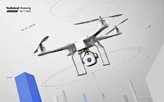 无人机科技工业科技产品设计模型作品海报 (9)