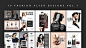欧美风时尚宣传单杂志风排版内页海报美工设计广告psd源文件模板-淘宝网