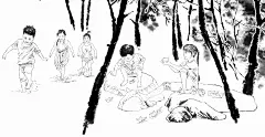 人物速写 场景速写 党建插画 人物线描 写实漫画 写实插画 老连环画小人书 党建党史连环画 肖刚漫画连环画 抗战插画 红色经典人物插画