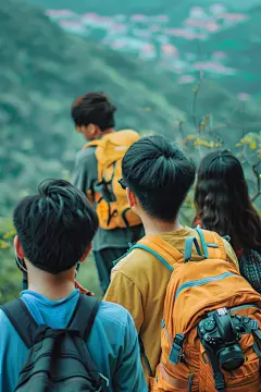 欢乐少年背影图片