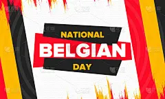 比利时国庆节。比利时独立日。比利时一年一度的节日，于7月21日庆祝。爱国的设计。海报，贺卡，横幅和背
