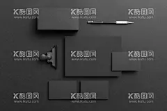 VI设计办公用具场景样机    - 源文件下载【酷图网】VI,设计,高级,场景,样机,名片,木质,典雅,商务,高级黑,黑色,稳重,深沉,暗色系,胶卷,办公,