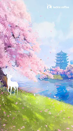 #樱花季#小鹿奉上高清赏樱壁纸，喜欢自取～ ​​​​