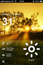 WeatherFine天气应用手机界面设计，来源自黄蜂网http://woofeng.cn/mobile/