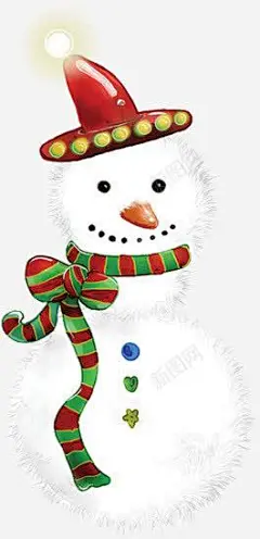 手绘雪人童鞋海报