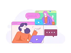 运营插画 | 图源免费EPS文件 |商务人员工作场景的扁平矢量插画