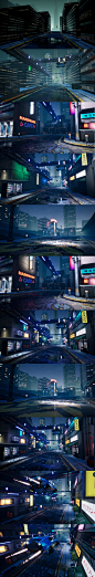 赛博朋克街景/Cyberpunk Sce_赵焕蝶作品_场景/空间/建筑_CG模型网
