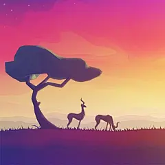 【佳作推荐 | 插画】来自洛杉矶插画师 Jona Dinges 的作品，运用大量色彩绚丽的渐变，画面柔和梦幻。 （dribbble.com/jonadinges） #设计秀#   小编@Robin周-英俊 ​​​​