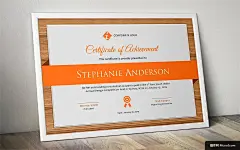 企业 证书 设计模板 certificate word Template 证书卡片名片平面设计