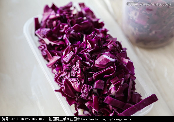 紫甘蓝 饮食 蔬菜 食物 自然 素食 生...