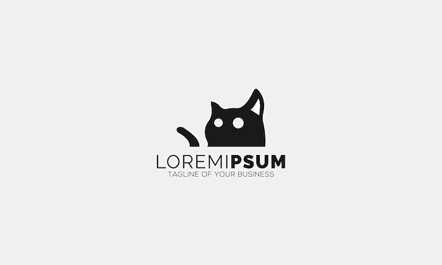 黑猫标志logo矢量图设计素材