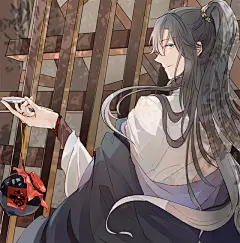 小江湖_Suuygo_耽美圈插画_网易GACHA二次元社区 #背景图# #治愈系# #古风# #壁纸# #插画# #同人# #美男# #小清新#