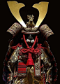 日本武士 日式盔甲 头盔#和风##绘画资料参考#