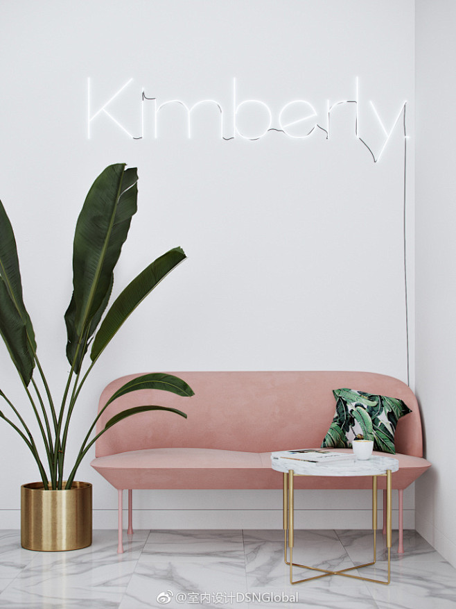 「KIMBERLY」美容店设计。@室内设...
