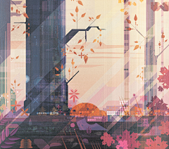 狗黑采集到元素插画