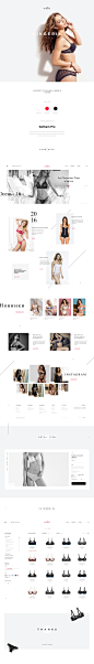 Lingerie Store Concept : Concept design for an online store of lingerie, with an emphasis on typography and quality photos