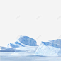 蓝色冰山风光元素 免费下载 页面网页 平面电商 创意素材