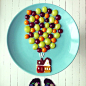 Instagram的视觉盛宴，可爱的早餐拼盘 。