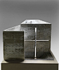 Tadao Ando (1941 - ) Maquette 1987 - 1989 Béton 95,5 x 223 x 101,5 cm Poids 200-300kg