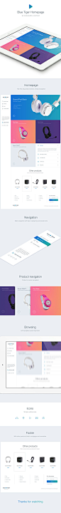 Headphones Store Web Design Inspiration