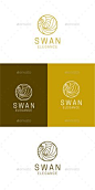 Swan Elegance - Animals #Logo Templates