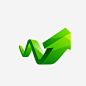 绿色箭头 https://88ICON.com 箭头 箭头符号 绿色箭头 装饰