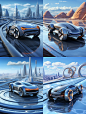 https://s.mj.run/okytxp_dMfk A picture of a balancing car on the road,S-shaped composition, near large far small, during the day,futuristic concept space, virtual reality, hyper-realism, intricate details, 8k, high-definition, --ar 3:4 --uplight --s 750