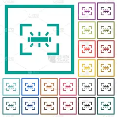 相机,平坦的,荧光灯,计算机图标,平衡,彩色图片,边框,白色,拍摄场景,艺术