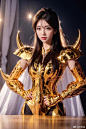 猩红毒针你能抗住几发？#圣斗士##美女# AI ​​​​