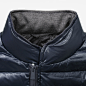 AMII REX2013秋冬季多材质拼接外穿纯色新品帅气男羽绒服81380012 原创 设计 新款 - 想去